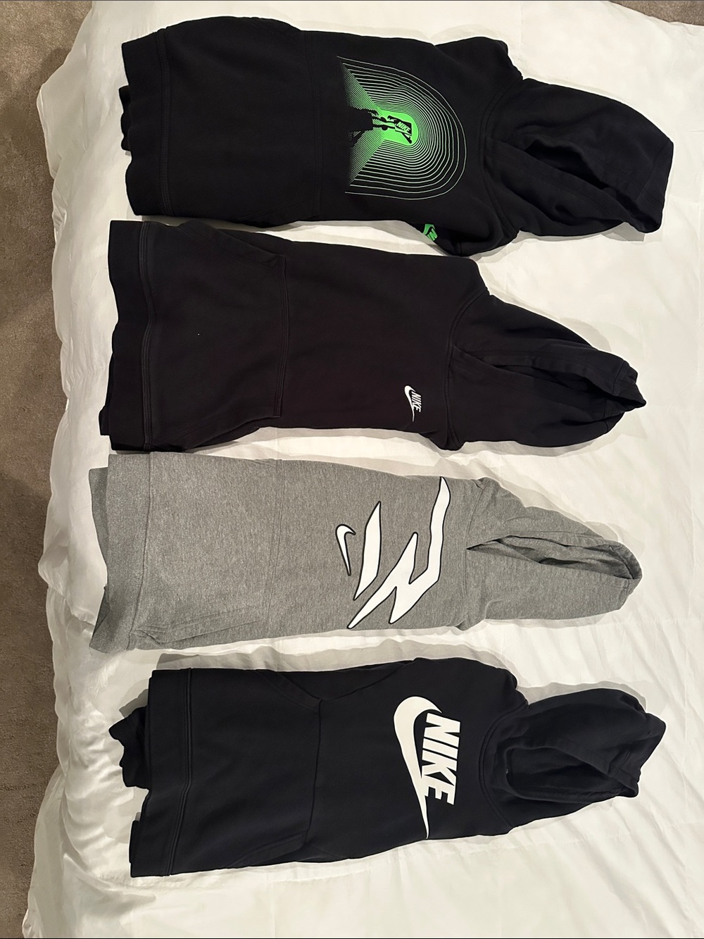 Lot of 4 Nike Boys hoodies